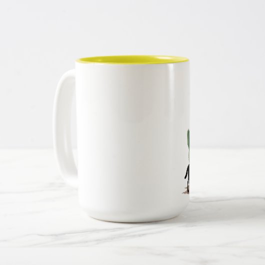 Wolf8: Zweifarbige Tasse (Vorderseite Links)