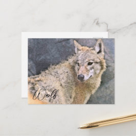 Wolf ポストカード postkarte