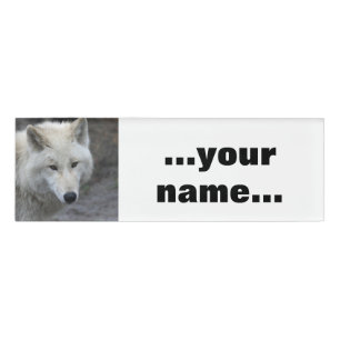Wolf 001 namenschild
