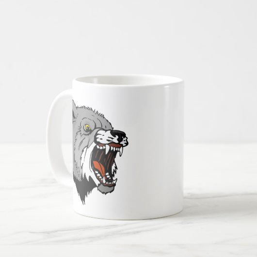 Wolf-01 Kaffeetasse (Vorderseite Links)