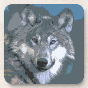 Wolf 032 getränkeuntersetzer