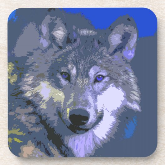 Wolf 036 getränkeuntersetzer (Vorderseite)