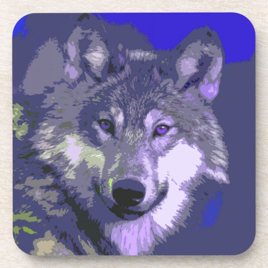 Wolf 038 getränkeuntersetzer (Vorderseite)