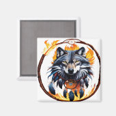 Wolf 03 magnet (Vorderseite/Rückseite)