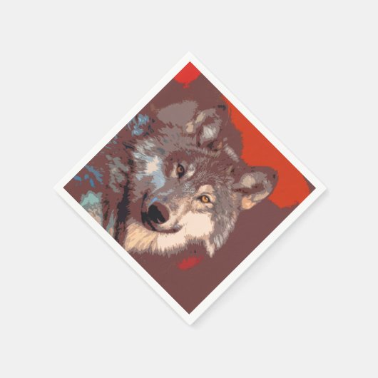 Wolf 042 serviette (Ecke)