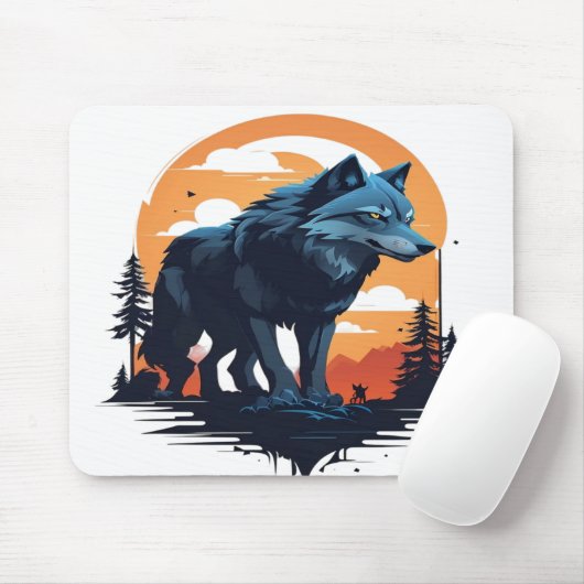 Wolf 06 mousepad (Mit Mouse)