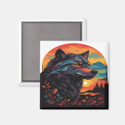 Wolf 09 magnet (Vorderseite/Rückseite)