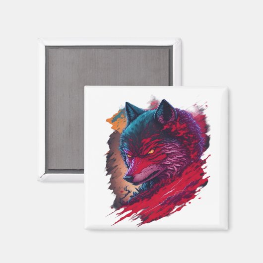 Wolf 14 magnet (Vorderseite/Rückseite)