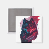 Wolf 16 magnet (Vorderseite/Rückseite)