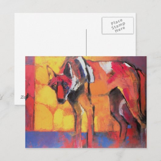 Wolf 1996 postkarte (Vorne/Hinten)