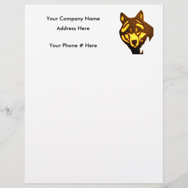Wolf 1, Letterhead (Vorderseite)
