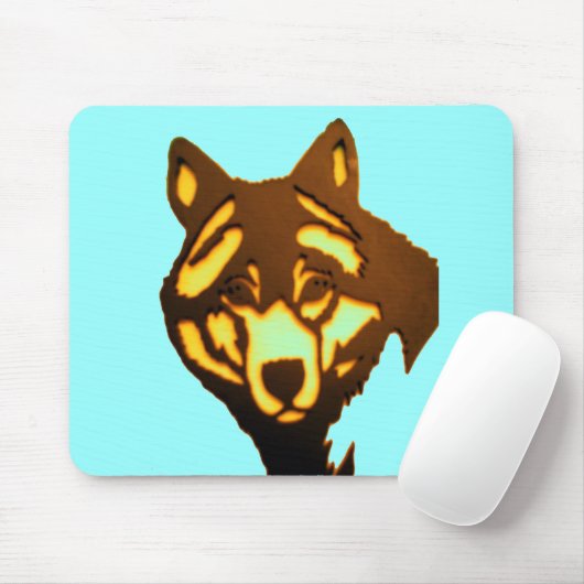 Wolf 1 Mousepad (Mit Mouse)