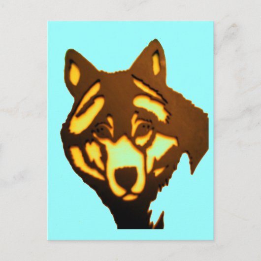 Wolf 1 Postkarte (Vorderseite)