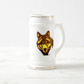 Wolf 1 Stein Bierglas (VorderseiteRechts)