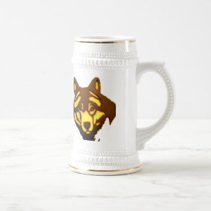 Wolf 1 Stein Bierglas