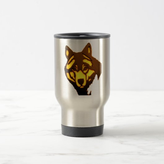 Wolf 1 Travel Mug Reisebecher (Mittel)