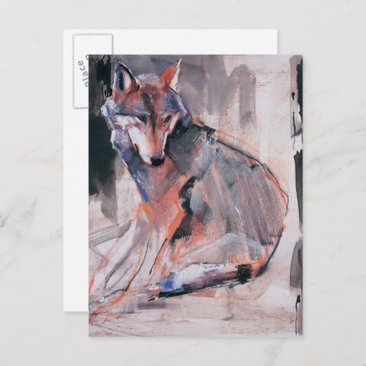 Wolf 2000 postkarte (Vorne/Hinten)