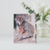 Wolf 2000 postkarte (Stehend Vorderseite)