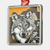 Wolf 2014-0978 ornament aus metall (Links)