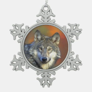 Wolf_2015_0301 Schneeflocken Zinn-Ornament