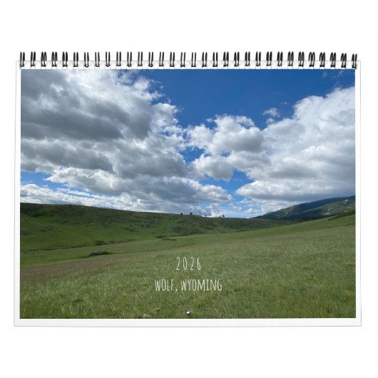 Wolf 2026, Wyoming Scenery Calendar Kalender (Titelbild)
