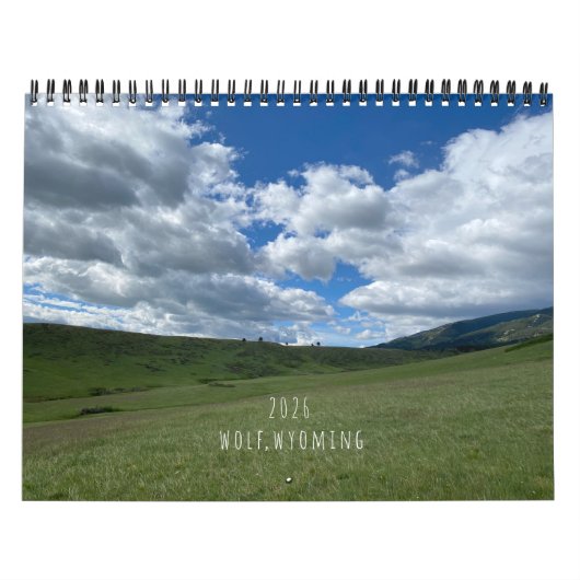 Wolf 2026, Wyoming Scenery Calendar Kalender (Titelbild)