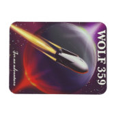 Wolf 359 "for a Adventure" Weltraumreisepaket Magnet (Horizontal)