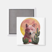 Wolf 6 : magnet (Vorderseite/Rückseite)