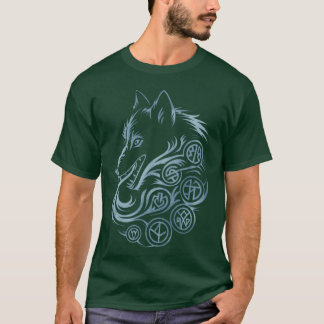 Wolf Abdruck Freunde Freund T-Shirt