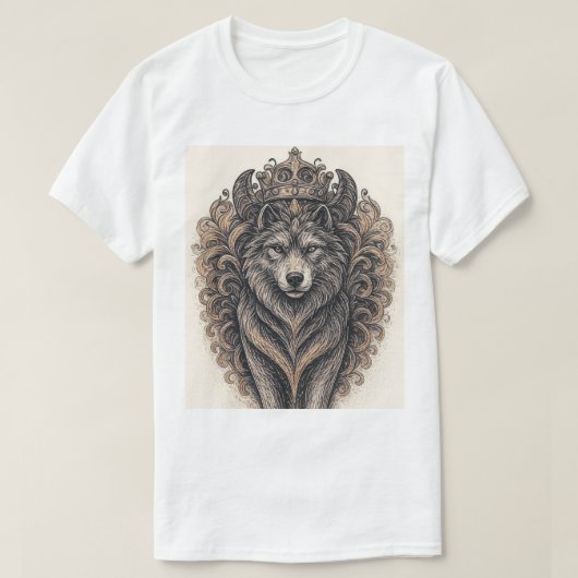 Wolf Abdruck T-Shirt (Design vorne)