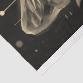 Wolf Abstrakt Faceted Sepia Decoupage Paper Seidenpapier (Ausschnitt)