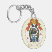 wolf Acrylic Keychain Schlüsselanhänger (Vorderseite links)