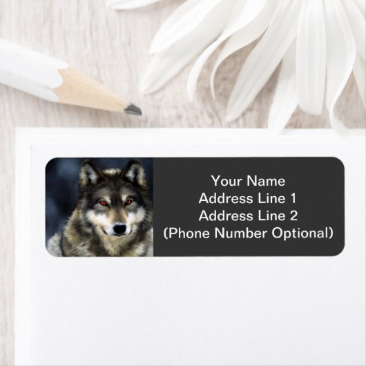 Wolf Address Sticker (Insitu)