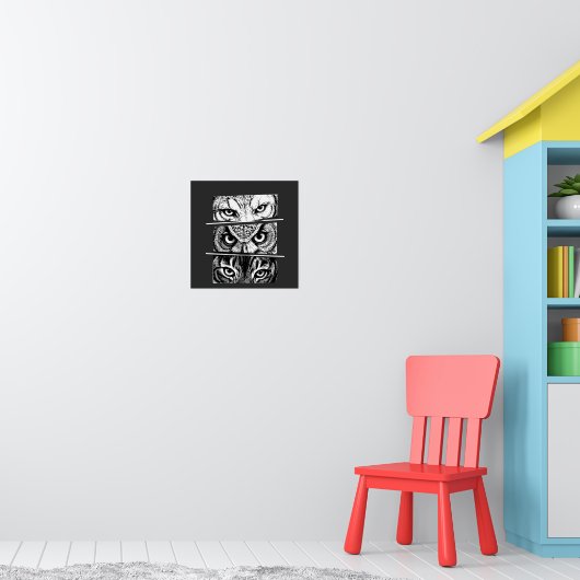 Wolf Adler Tiger Dreifaltigkeit Poster (Kinderzimmer 1)