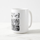 Wolf Adler Tiger Trinität Kaffeetasse (VorderseiteRechts)