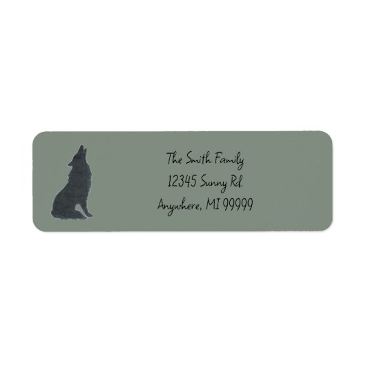 Wolf-Adressetikett (Vorne)
