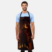 wolf All-Over Print Apron Schürze (Getragen)