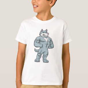 Wolf als Bodybuilder Extrem T-Shirt