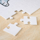 Wolf als Bodybuilder mit großen Oberarmen Puzzle (Seite)