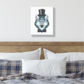 Wolf als Bräutigam mit Bogen Leinwanddruck (Insitu (Schlafzimmer))