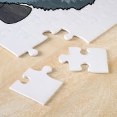 Wolf als Bräutigam mit Bogen Puzzle (Seite)