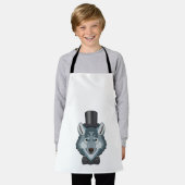 Wolf als Groom mit Bow Schürze (Getragen)