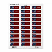 Wolf American Flag Label (Vorne)