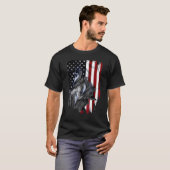 Wolf American Flag T-Shirt (Vorne ganz)