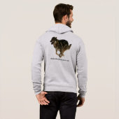 Wolf-amerikanischer Hoodie (Schwarz voll)