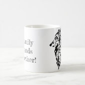 Wolf and raven kaffeetasse (Mittel)