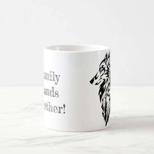 Wolf and raven kaffeetasse (Mittel)