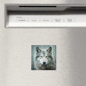 Wolf Animal Art Decor Paint Mosaic Magnet (In Situ (Geschirrspüler))