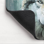 Wolf Animal Art Decor Paint Mosaic Mousepad (Ecke)