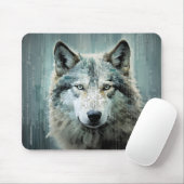 Wolf Animal Art Decor Paint Mosaic Mousepad (Mit Mouse)